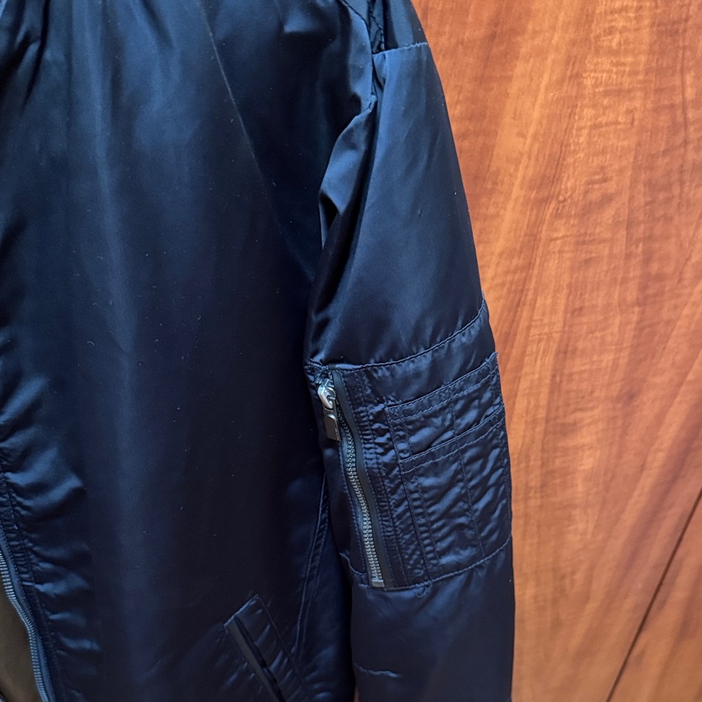 Zara Midnight Blue Bomber Jacket - Picture 2 of 4